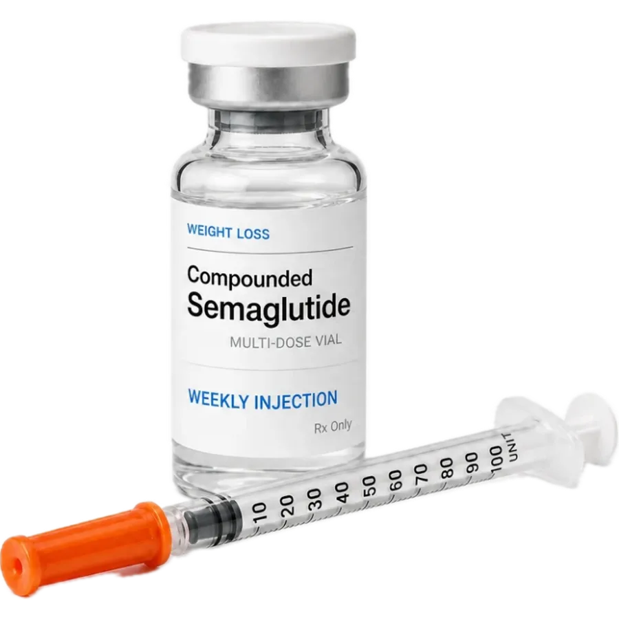 Semaglutide injection vial