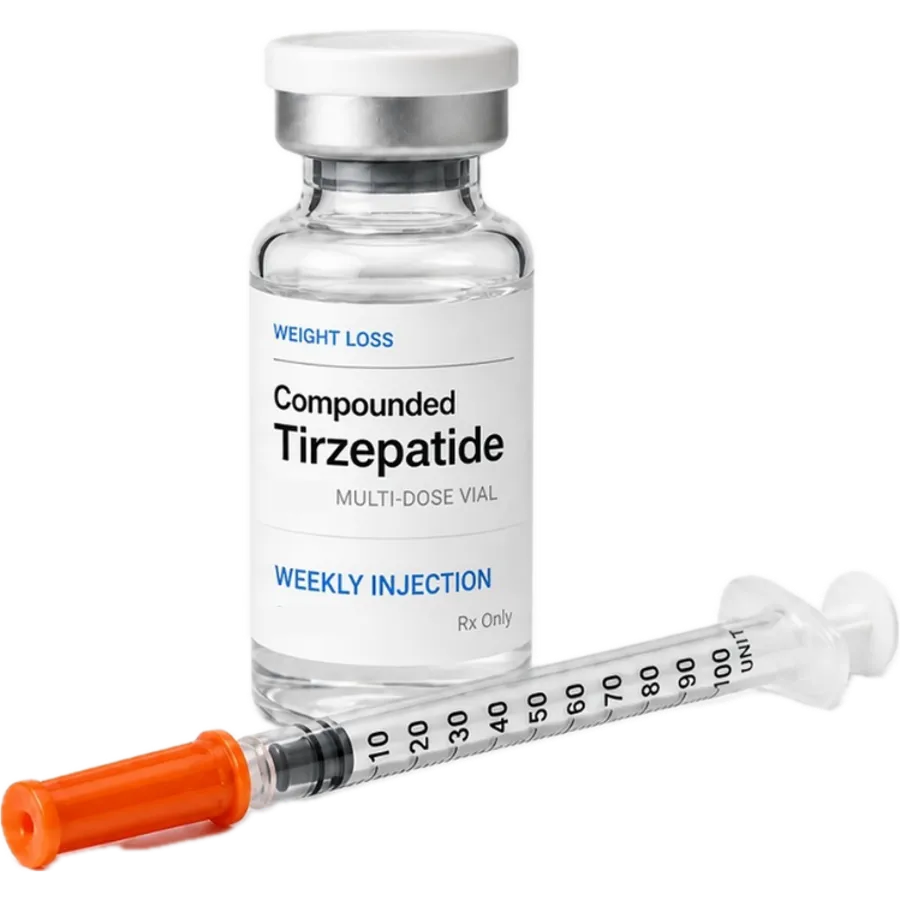 Tirzepatide injection vial